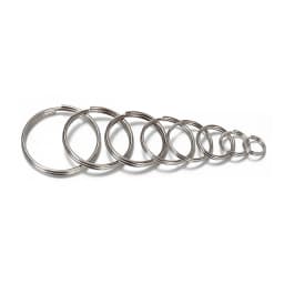 50pcs/lot Metal Keyring Blank Circle for DIY Keychain Jewelry Making 6-20mm Key Holder Split Ring Connector Accessories