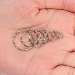 50pcs/lot Metal Keyring Blank Circle for DIY Keychain Jewelry Making 6-20mm Key Holder Split Ring Connector Accessories