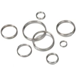 50pcs/lot Metal Keyring Blank Circle for DIY Keychain Jewelry Making 6-20mm Key Holder Split Ring Connector Accessories