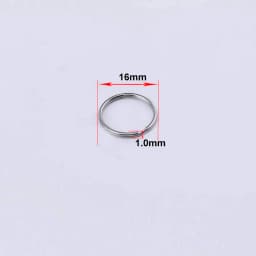 50pcs/lot Metal Keyring Blank Circle for DIY Keychain Jewelry Making 6-20mm Key Holder Split Ring Connector Accessories