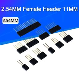 10-100pcs 1X2/3/4/6/8/10/15 Pin 2.54MM Stackable Long Legs Femal Header For Arduino Shield Stlxy