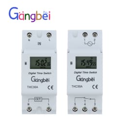 Weekly 7 Days Programmable Digital TIME SWITCH Relay Timer Control AC 220V 230V 110V DC24V 12V THC30 30A Din Rail Mount