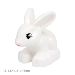 Big Building Blocks Accessories Farm Animals Zoo Compatible with duplos Cat Pig Dog Rabbit Monkey Hippo Sheep Children Toys Gift