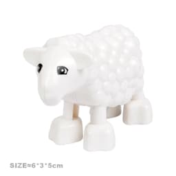 Big Building Blocks Accessories Farm Animals Zoo Compatible with duplos Cat Pig Dog Rabbit Monkey Hippo Sheep Children Toys Gift