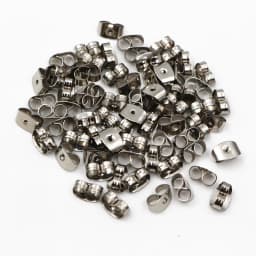 100pcs/Lot High Quality Stainless Steel Gold Plated Earring Back Plug Earring Settings Base Ear Studs Back Stopper Wholesale