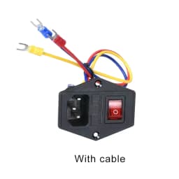 3D Printer Parts 220V/110V Power Supply Switch Male Socket with Fuse for 3D Printer DIY 3D Printer Accessories
