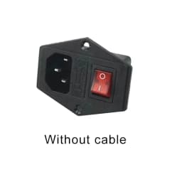 3D Printer Parts 220V/110V Power Supply Switch Male Socket with Fuse for 3D Printer DIY 3D Printer Accessories