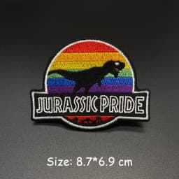 Jurassic Park Patch Embroidered Patches For Clothing Dinosaur Patch Iron on Patches DIY On Clothes Sticker Badge