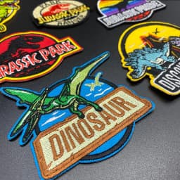 Jurassic Park Patch Embroidered Patches For Clothing Dinosaur Patch Iron on Patches DIY On Clothes Sticker Badge
