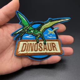 Jurassic Park Patch Embroidered Patches For Clothing Dinosaur Patch Iron on Patches DIY On Clothes Sticker Badge