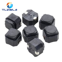 20PCS/LOT Tact Switch 6*6*5mm Mute Switch Silicone Keypad Push Button Switch 6X6X5 MM 2Pins Silent Switches