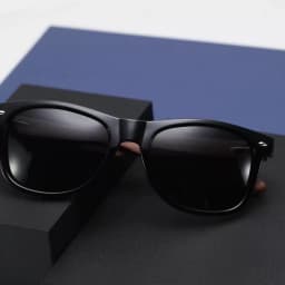 BARCUR Black Walnut Sunglasses Wood Polarized Sunglasses Men Glasses Men UV400 Protection Eyewear Wooden Original Box