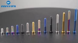 Wanyifa Titanium Bolt M5 x 10 12 16 18 20 23 25 30 35 40 45 50 55 60mm Allen Key Square Head Screw for Bicycle Stem Seatpost