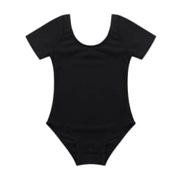 MSemis Toddler Girls Gymnastics Leotard Ballet Leotards Clothes Dance Wear Black Purple Leotards Cotton Bodysuit For Dancing