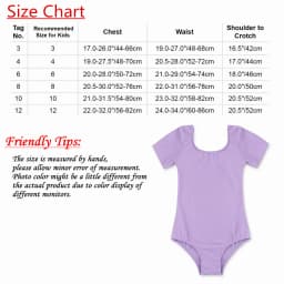 MSemis Toddler Girls Gymnastics Leotard Ballet Leotards Clothes Dance Wear Black Purple Leotards Cotton Bodysuit For Dancing