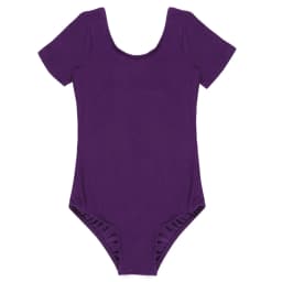 MSemis Toddler Girls Gymnastics Leotard Ballet Leotards Clothes Dance Wear Black Purple Leotards Cotton Bodysuit For Dancing