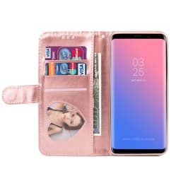 Fashion Glitter Wallet Card Slots Flip Leather Case For Samsung Galaxy S26 Ultra S25 Plus S24 FE S23 A16 A17 A36 A37 A55 A56 A57