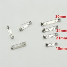 100pcs High Quality Safety pin Brooch Base Back Bar Badge Holder Brooch Pins DIY Jewelry Finding
