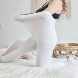 2021 Women Newly Designed Plus Size Spring Autumn Silk Pantyhose White Dance For Adult Practice Tights Medium Thick 45-140KG