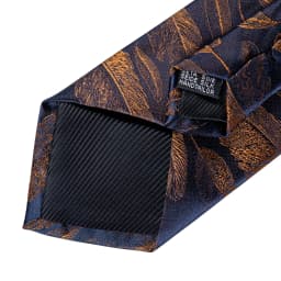 Classic Navy Blue Men's Tie Striped Paisley Floral Necktie Pocket Square Cufflinks Business Tie Set Cravat Gift For Men