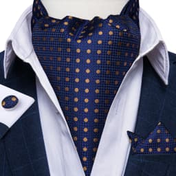 Jacquard Men Plaid Ascots Fashion Paisley Ties Wedding Formal Cravat Ascot British Gentleman Soft Polyester Luxury Gray Neck Tie