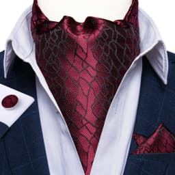 Jacquard Men Plaid Ascots Fashion Paisley Ties Wedding Formal Cravat Ascot British Gentleman Soft Polyester Luxury Gray Neck Tie