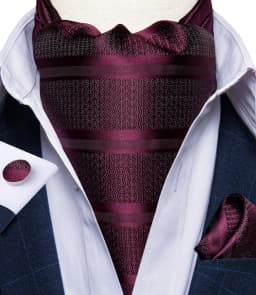 Jacquard Men Plaid Ascots Fashion Paisley Ties Wedding Formal Cravat Ascot British Gentleman Soft Polyester Luxury Gray Neck Tie
