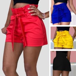 5XL Women's High Waist Shorts Pure Color Loose Casual Shorts Pants Feamle 2024 New Summer Streetwear Shorts For Women