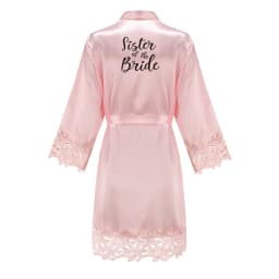 Bridesmaid Robes Rose Gold Bride Robe Wedding Bridesmaid Gift Satin Lace Robe Bridal Dressing Gown Bachelorette Party Pajamas