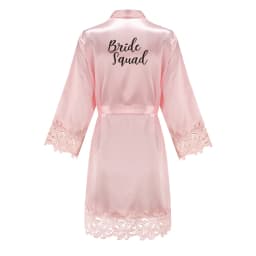 Bridesmaid Robes Rose Gold Bride Robe Wedding Bridesmaid Gift Satin Lace Robe Bridal Dressing Gown Bachelorette Party Pajamas