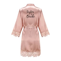 Bridesmaid Robes Rose Gold Bride Robe Wedding Bridesmaid Gift Satin Lace Robe Bridal Dressing Gown Bachelorette Party Pajamas