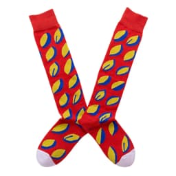 Calf socks European and American ins abstract art knee-length beautiful legs long combed cotton tide socks