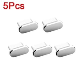 5-1PCS Metal Type-C Dust Plug USB Charging Port Protector Anti-dust Plug Cover Cap for Samsung Huawei Xiaomi Phone Dustplug Caps