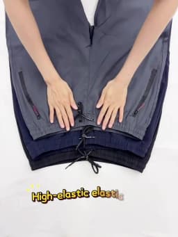 Men's Casual Pants Straight Slim Fit Elastic Waist Jogger Korean Classic Blue Black Gray Male Brand Trousers Plus Size