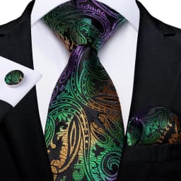 Fashion Paisley Men's Ties Gold Teal Green Black Tie For Men 8cm Business Wedding Accessories Cravat Gift For Men DiBanGu