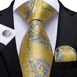 Fashion Paisley Men's Ties Gold Teal Green Black Tie For Men 8cm Business Wedding Accessories Cravat Gift For Men DiBanGu