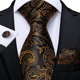 Fashion Paisley Men's Ties Gold Teal Green Black Tie For Men 8cm Business Wedding Accessories Cravat Gift For Men DiBanGu