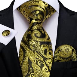 Fashion Paisley Men's Ties Gold Teal Green Black Tie For Men 8cm Business Wedding Accessories Cravat Gift For Men DiBanGu