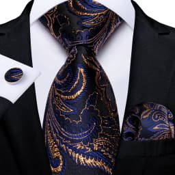 Fashion Paisley Men's Ties Gold Teal Green Black Tie For Men 8cm Business Wedding Accessories Cravat Gift For Men DiBanGu