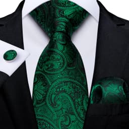 Fashion Paisley Men's Ties Gold Teal Green Black Tie For Men 8cm Business Wedding Accessories Cravat Gift For Men DiBanGu