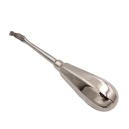 1PC Dental Root Elevator Cross Broken Crown Remover Tooth Crown Spreader Drill Dental Restoration Forcep Metal Handle Non-Slip