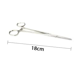 AG 1Pcs Stainless Steel Hemostatic Forceps Surgical Forceps Tool Hemostat Locking Clamps Forceps Curved/Straight Tip