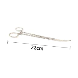 AG 1Pcs Stainless Steel Hemostatic Forceps Surgical Forceps Tool Hemostat Locking Clamps Forceps Curved/Straight Tip