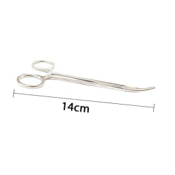 AG 1Pcs Stainless Steel Hemostatic Forceps Surgical Forceps Tool Hemostat Locking Clamps Forceps Curved/Straight Tip