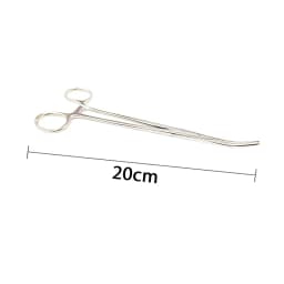 AG 1Pcs Stainless Steel Hemostatic Forceps Surgical Forceps Tool Hemostat Locking Clamps Forceps Curved/Straight Tip