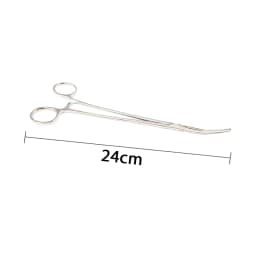 AG 1Pcs Stainless Steel Hemostatic Forceps Surgical Forceps Tool Hemostat Locking Clamps Forceps Curved/Straight Tip