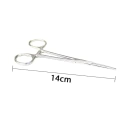 AG 1Pcs Stainless Steel Hemostatic Forceps Surgical Forceps Tool Hemostat Locking Clamps Forceps Curved/Straight Tip