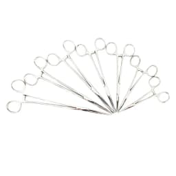 AG 1Pcs Stainless Steel Hemostatic Forceps Surgical Forceps Tool Hemostat Locking Clamps Forceps Curved/Straight Tip
