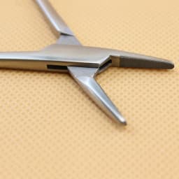 1PC Dental Needle Holder Plier TC Head German Reusable Stainless Steel Gold Plated Handle Orthodontic Forcep Surgical Instrument