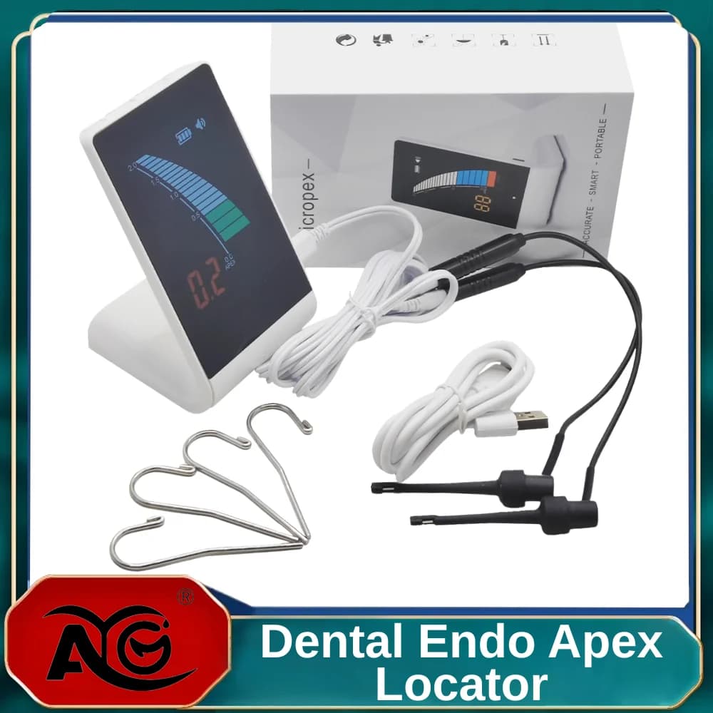 AG Dental Endo Apex Locator Dentistry Endodontics Root Canal Measurement Root Canal Rechargeable Located Accurate Instruments